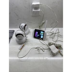 Motorola MBP36 PU Portable Video Baby Monitor Unit & 2 Motorola Camera MBP36BU